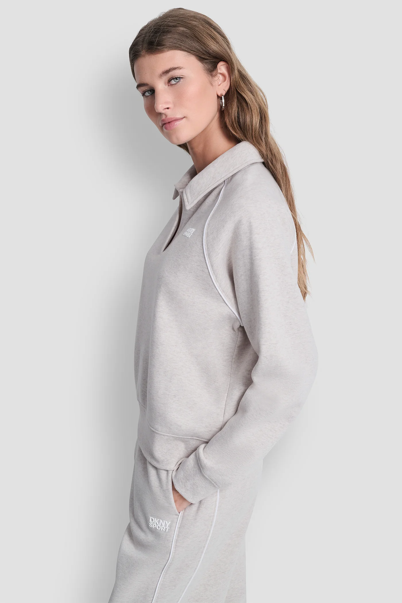 PIPED LOGO POLO SWEATSHIRT - Image 4