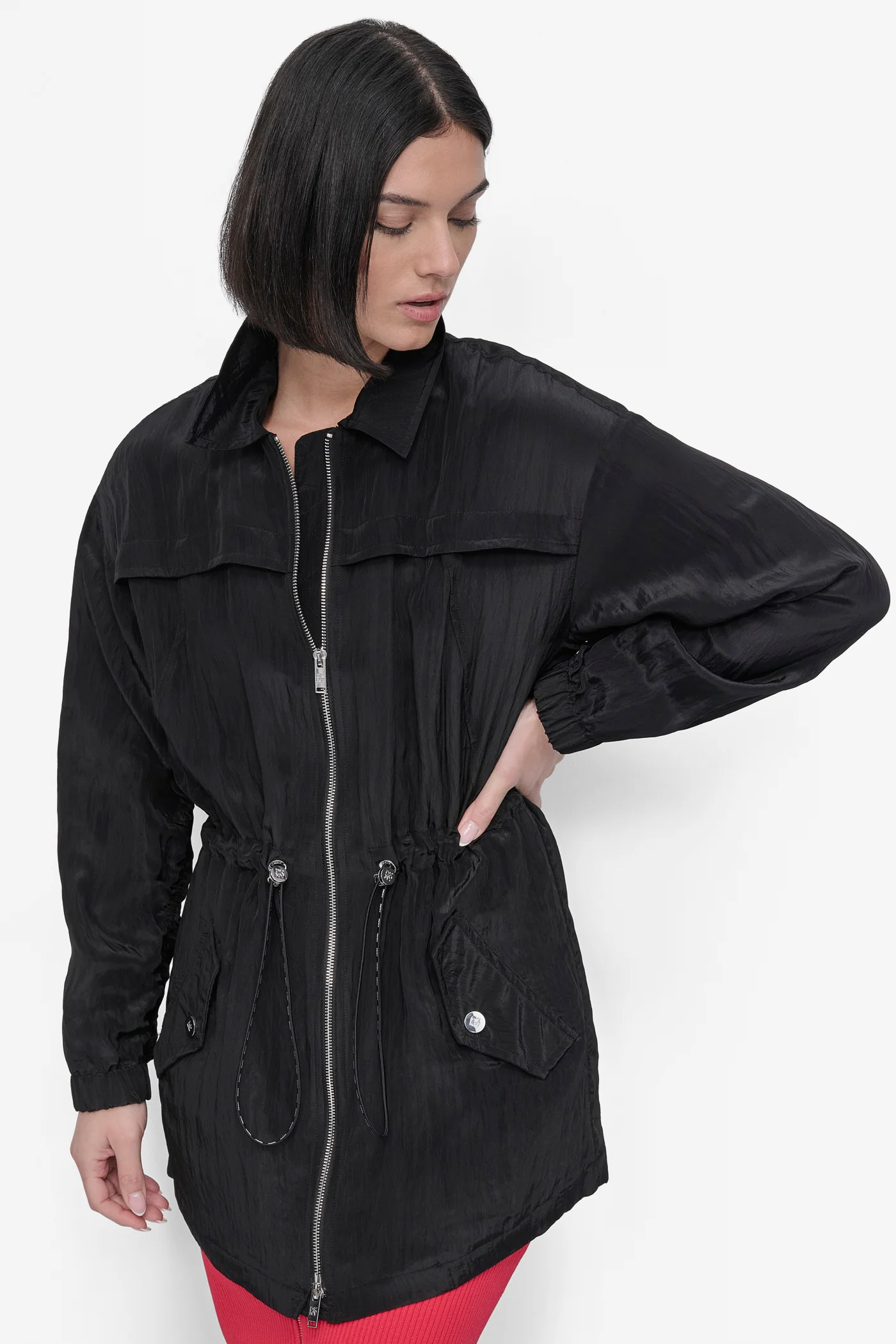 LONG SLEEVE TEXTURED ANARAK JACKET - Image 6