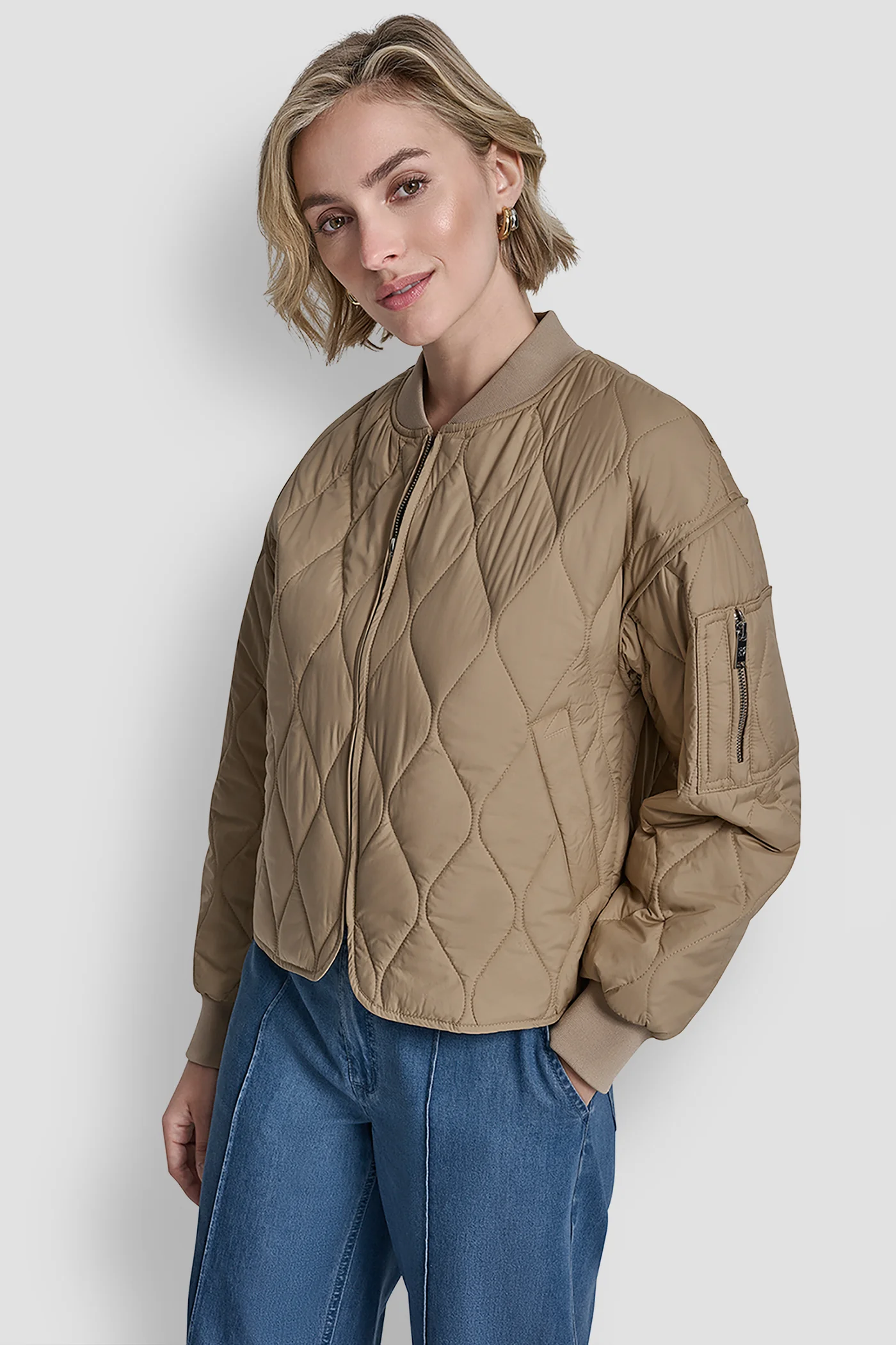 QUILTED BOMBER JACKET - Image 4